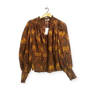 ULLA JOHNSON Anita Blouse in Ember, Size‎ 4 , New with tags
